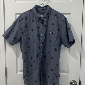 Patagonia Bluish Gray Button Down Shirt L